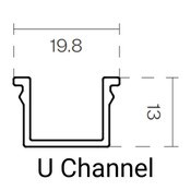 Knotwood Cladding Board; Dimensional U Channel - 6050mm